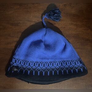 Turtle Fur Kids Blue and Black Knit Hat
